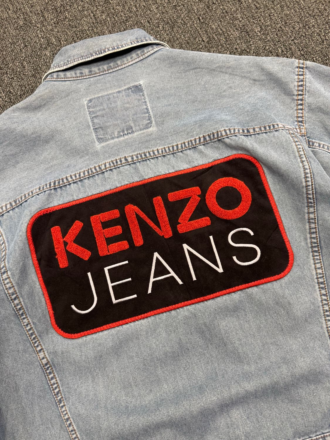 M)kenzo jeans 빈티지 패치 데님 셔츠 자켓 상품이미지6