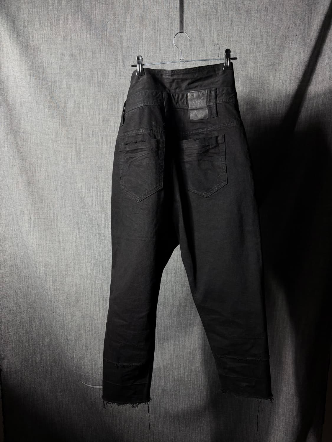 율리우스 커팅 데님블랙진 상품이미지2