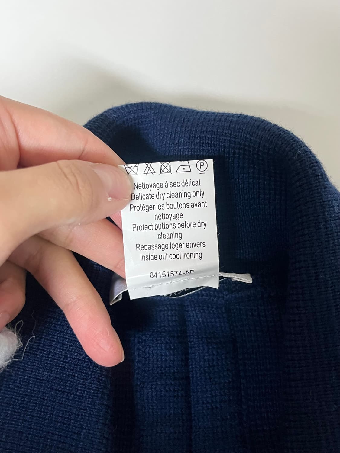 F) 소니아리키엘 케이프 코트 네이비 상품이미지6