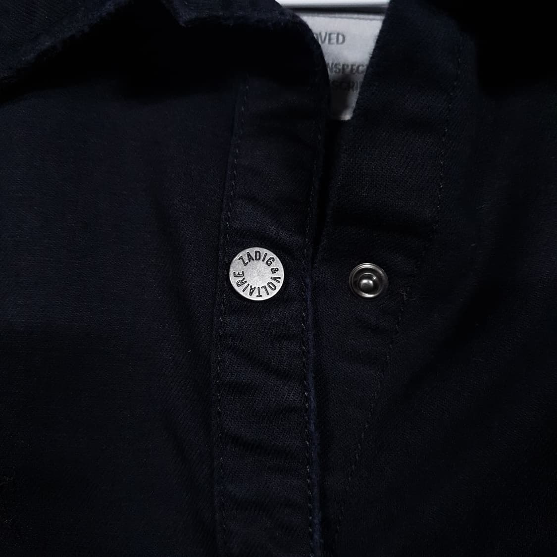 실측 여성 55) 쟈딕앤볼테르 린넨 블렌디드 밀리터리 자켓 자수 셔츠 상품이미지6