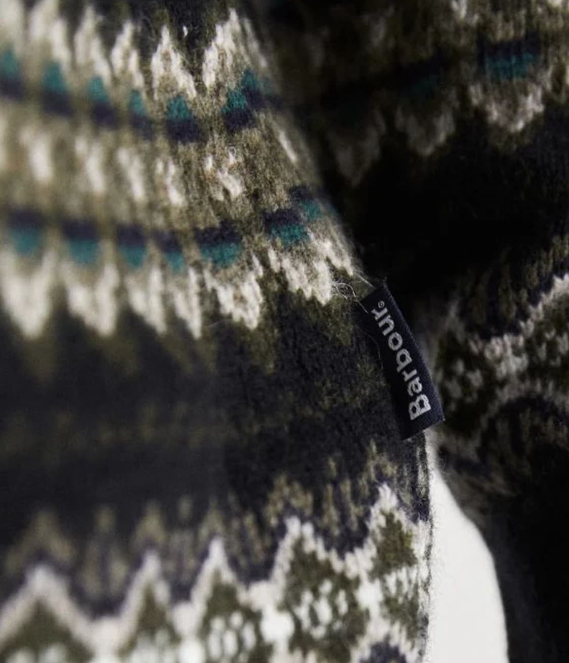 (새상품) 바버 페어아일 램스울100 니트 상품이미지7