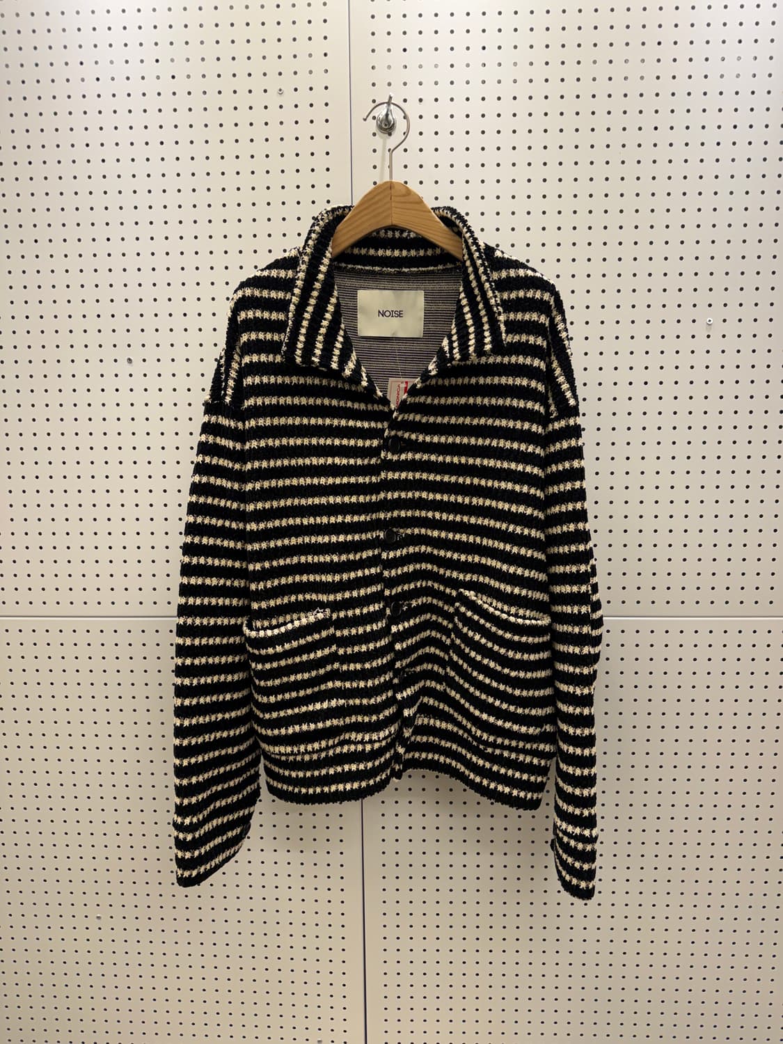 노이즈 스트라이프 니트 가디건 U949 상품이미지2