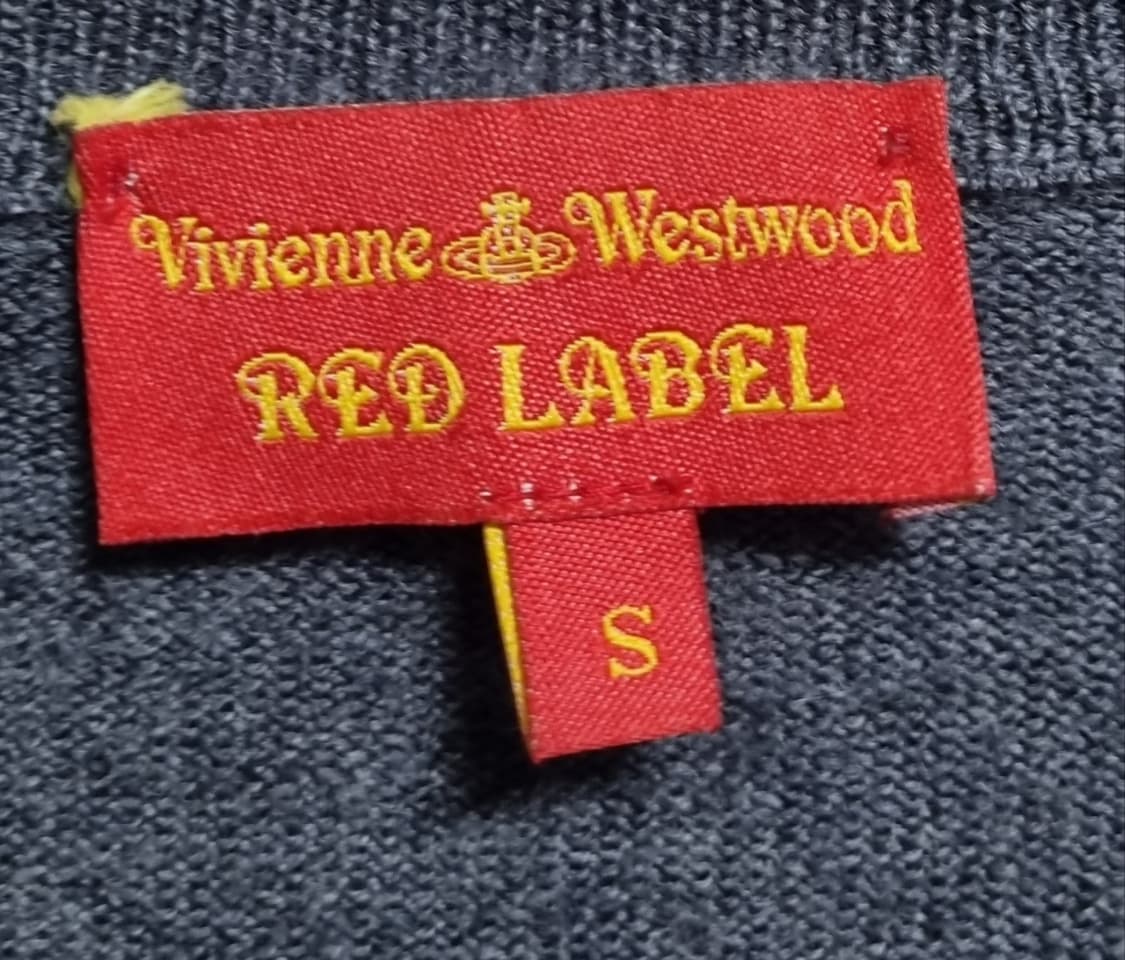 S ) 비비안웨스트우드 그레이 울100% 니트 가디건 상품이미지3