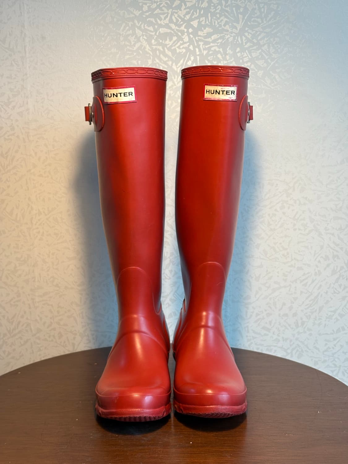 빈티지 헌터 레인부츠 레드 상품이미지3
