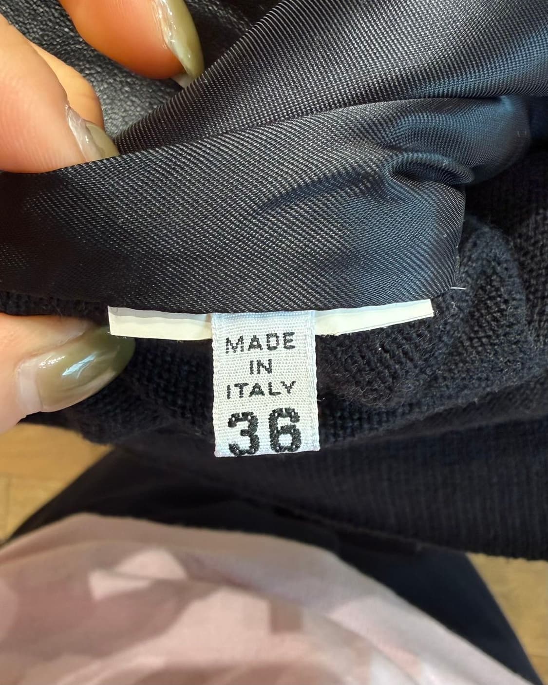 메종 마르지엘라 블랙 하프레더 미디스커트  상품이미지9