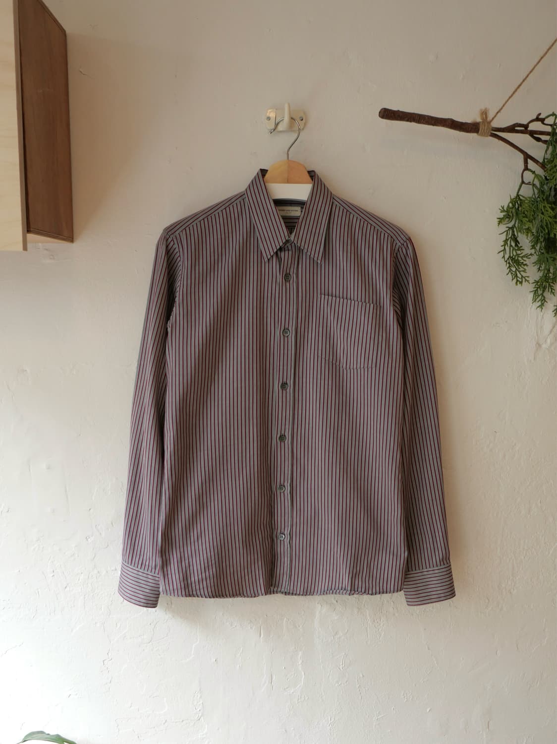 드리스 반 노튼 스트라이프 셔츠 상품이미지1