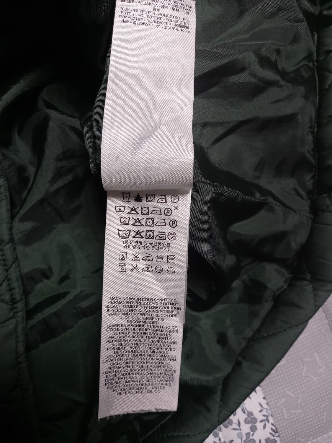 리바이스 퀼팅 경량패딩    M(실용100) 상품이미지4