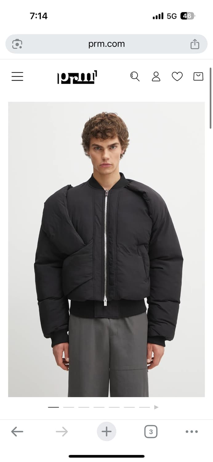 HELIOT EMIL 25FW 블랙 알테어 봄버 재킷 급처 상품이미지2