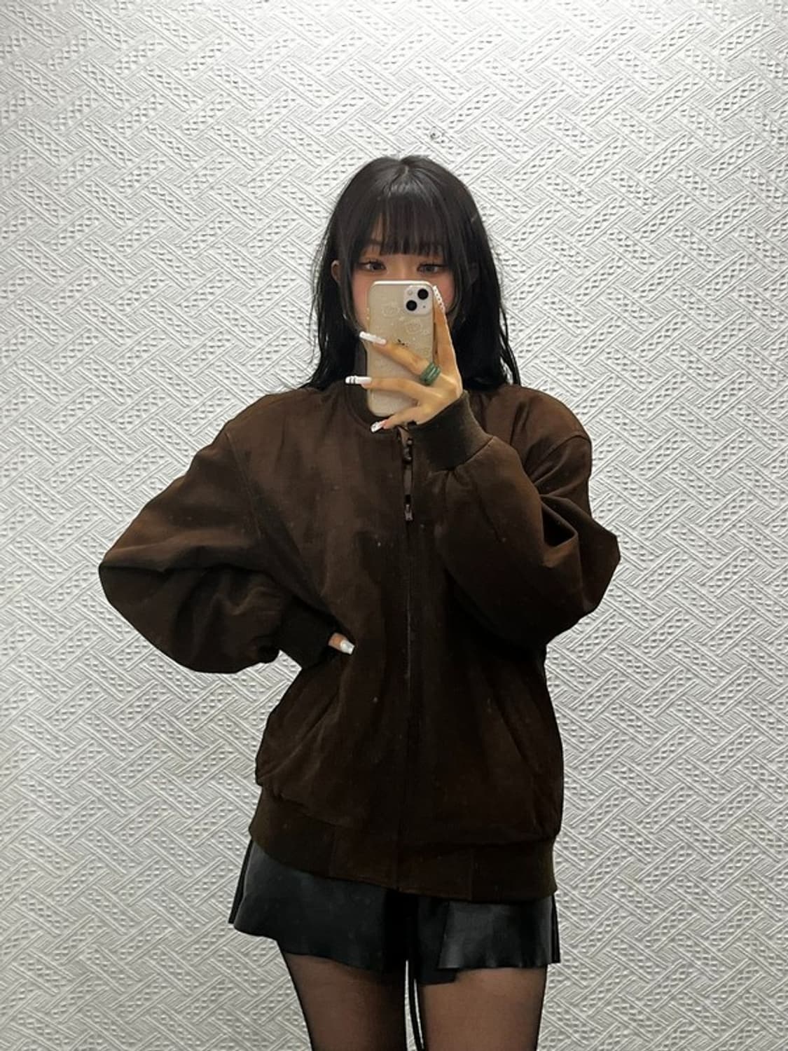 라코스테 빈티지 컨트리 시크 딥브라운 양가죽 자켓 100 C10850 상품이미지1