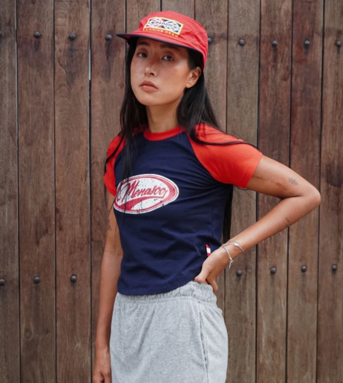 [새상품] MENASOO 미나수 트랙 캠프캡 볼캡 모자 상품이미지2