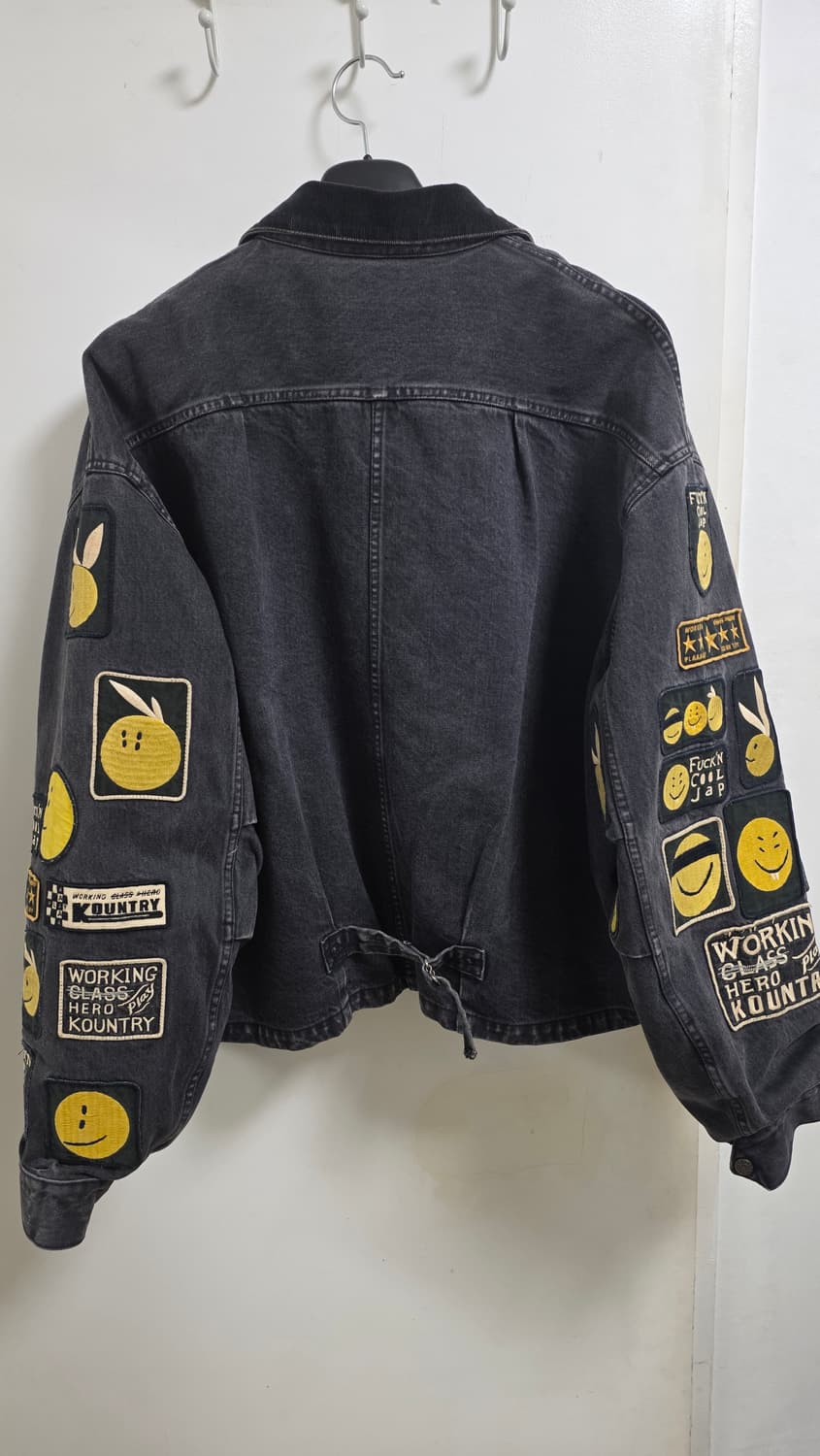 캐피탈 14온즈 블랙 X 블랙 데님 티백 드리즐러 자켓 아나키 레인보위  상품이미지2