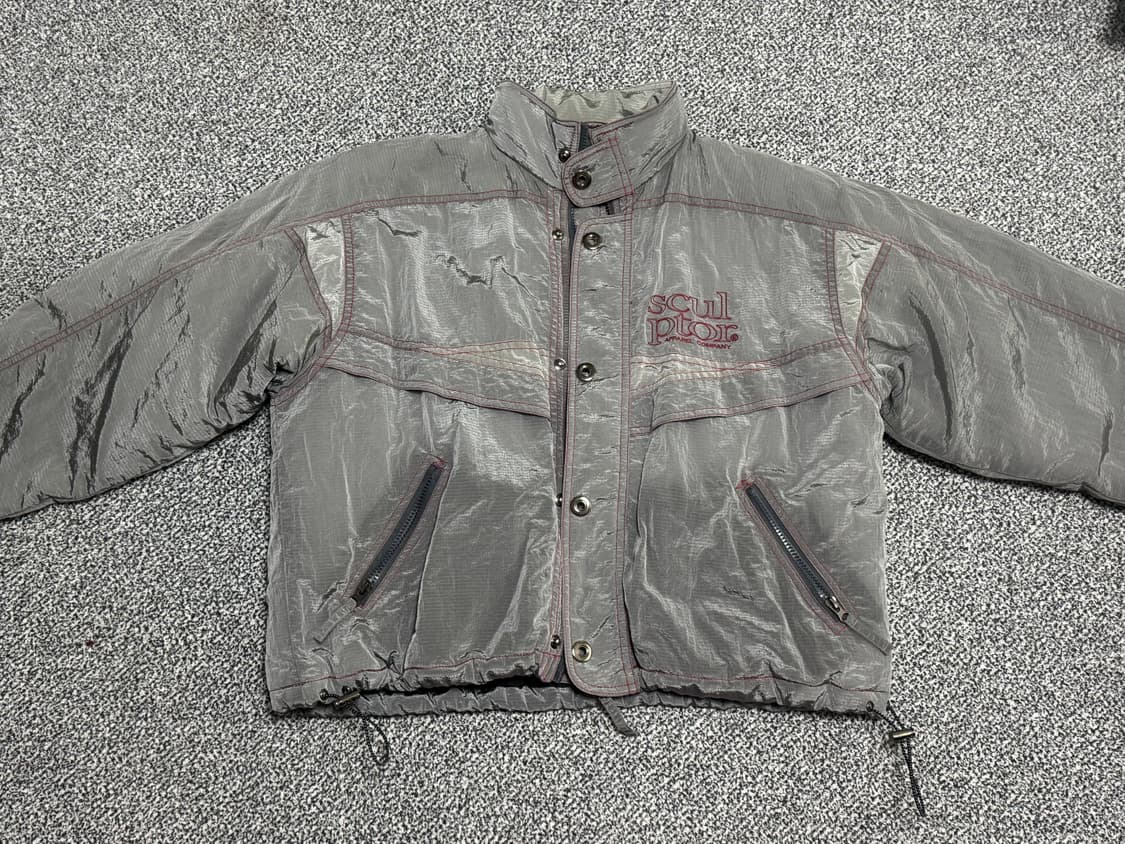 스컬프터 레트로 콤비 바람막이 그레이 상품이미지3