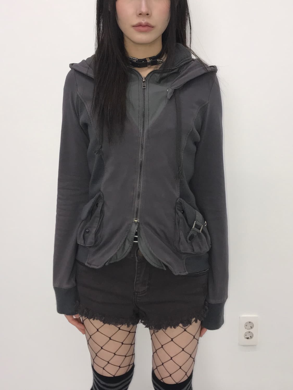 'HEAVEN and Earth' Hooded Layered Jacket 상품이미지1