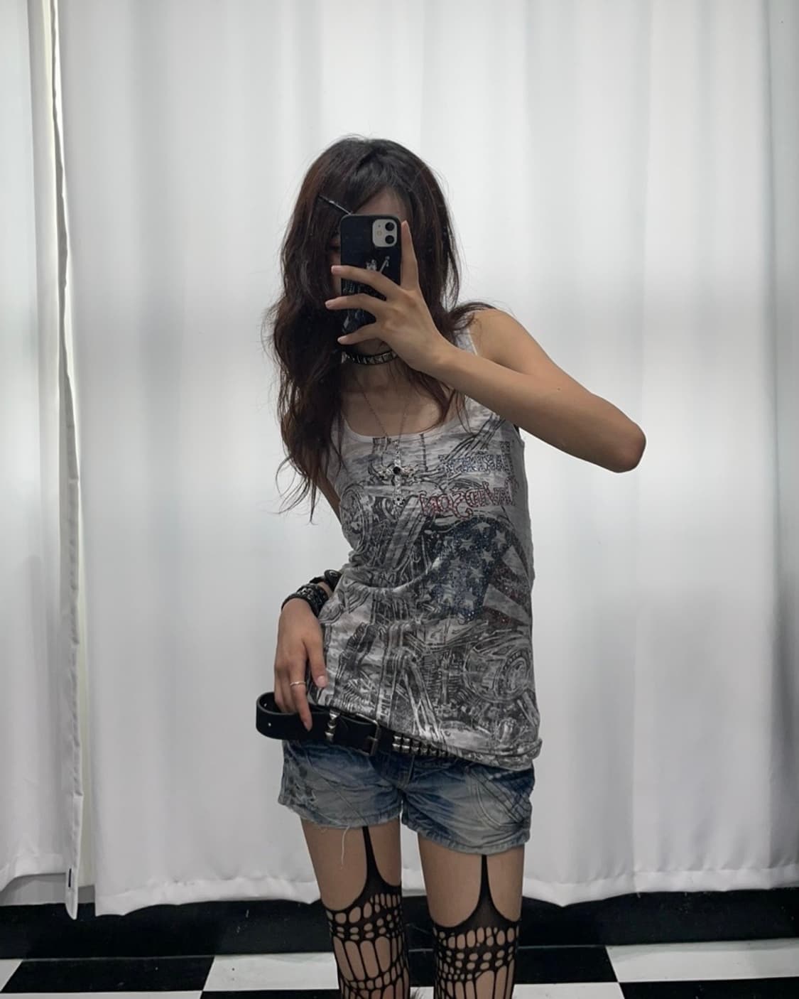 🎸스터드 디테일 데님 숏츠🎸 상품이미지1