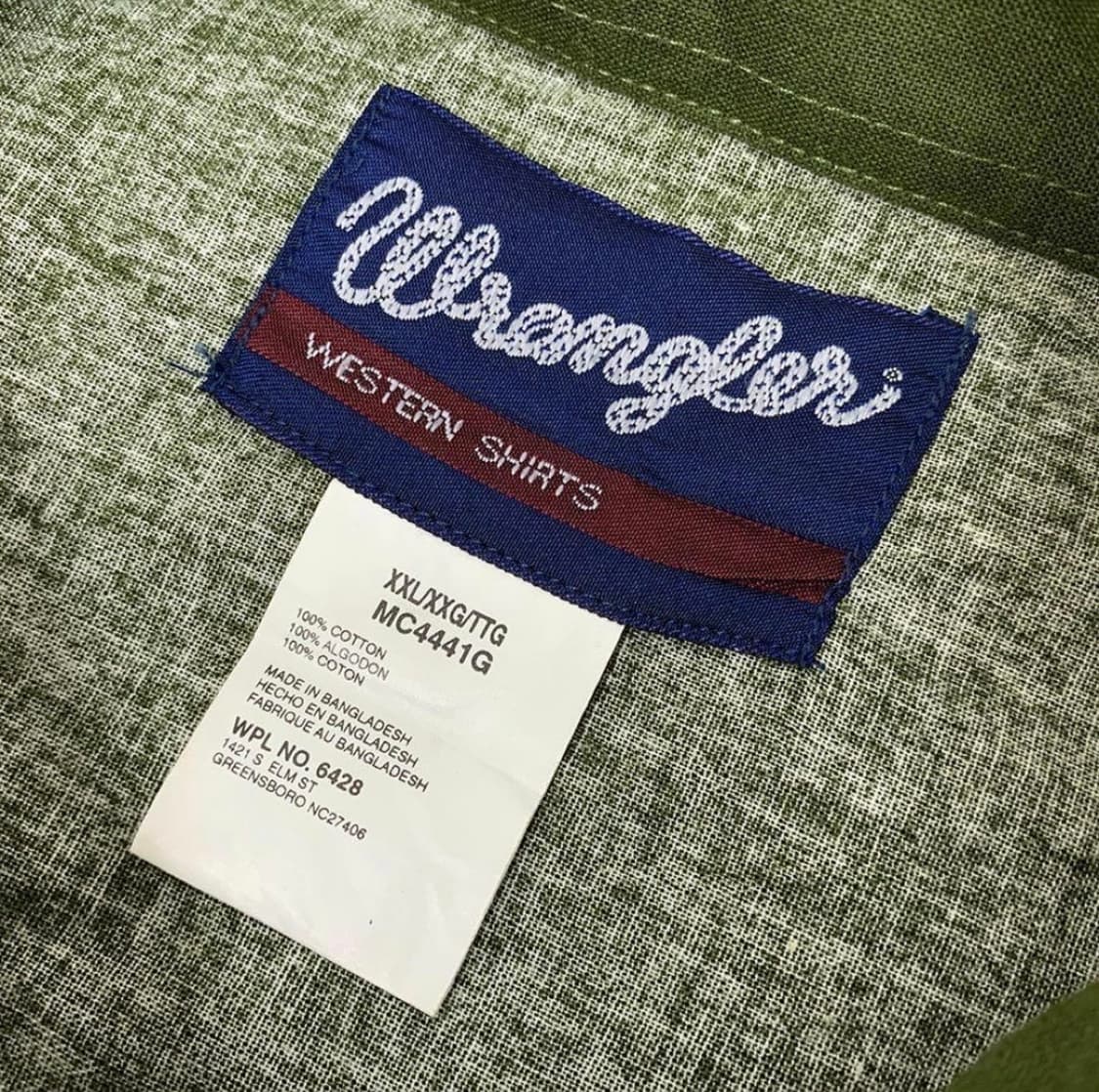 랭글러 카우보이 웨스턴 셔츠XXL 상품이미지5