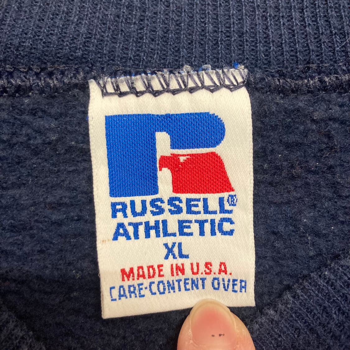 90‘s USA 러셀 맨투맨 ‘네이비‘ 상품이미지5
