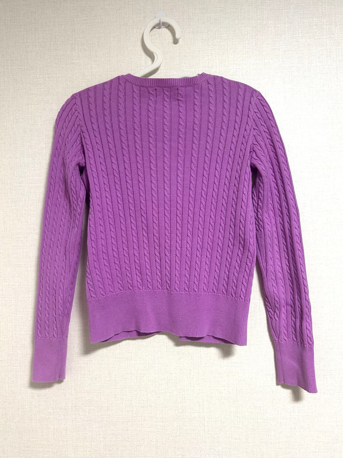 폴로 랄프로렌 신형 걸즈 니트 가디건 퍼플 핑크 L  상품이미지5