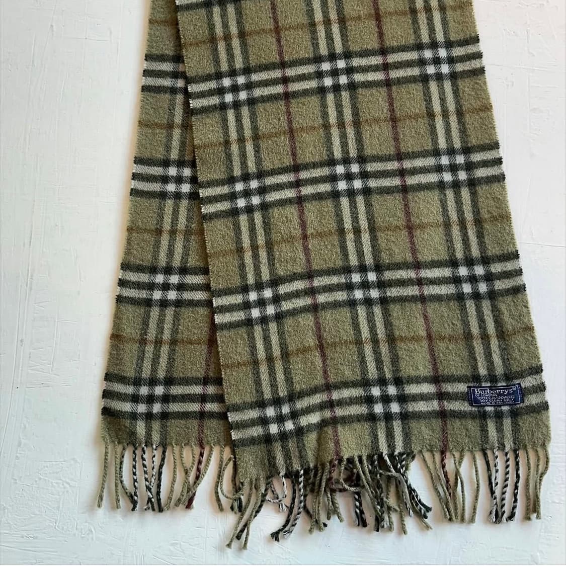 버버리 노바체크 캐시미어 머플러 상품이미지4