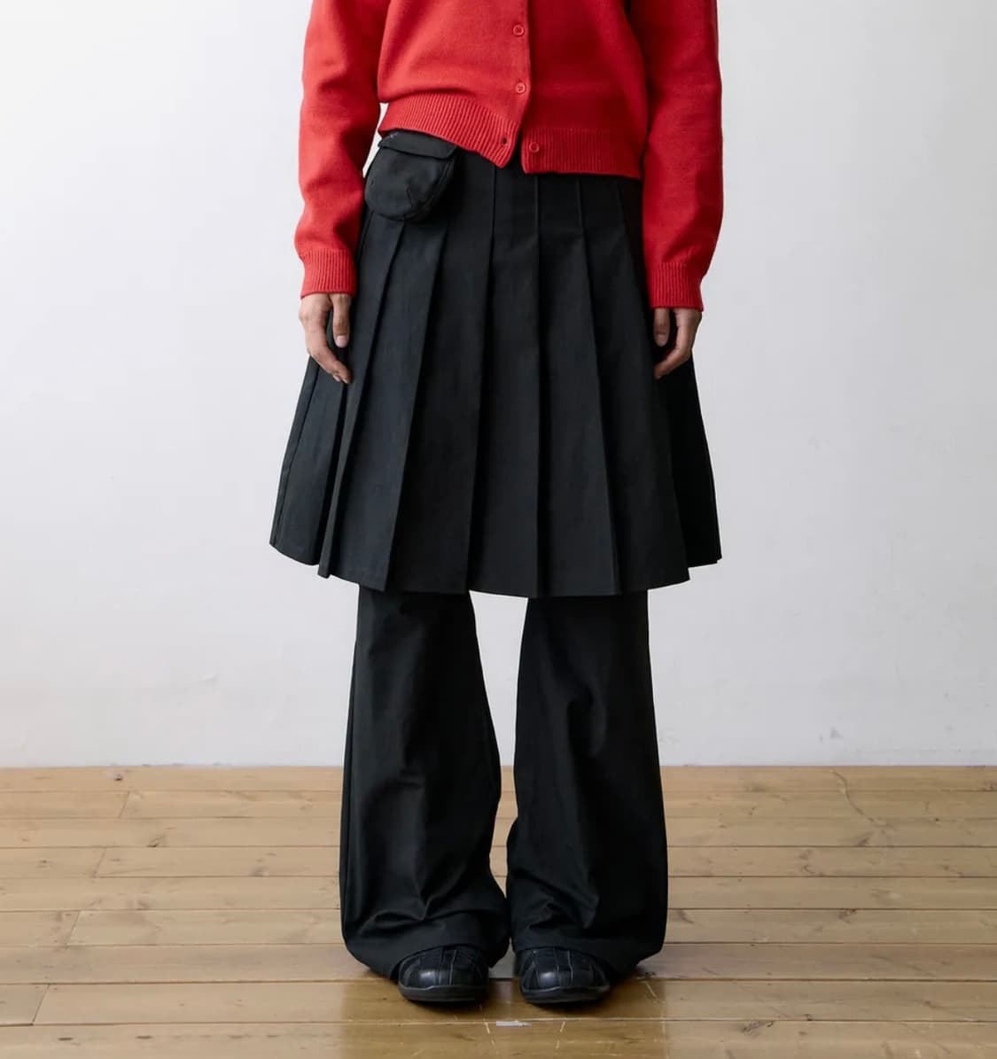 TCM skirt layered pants (black) 상품이미지2