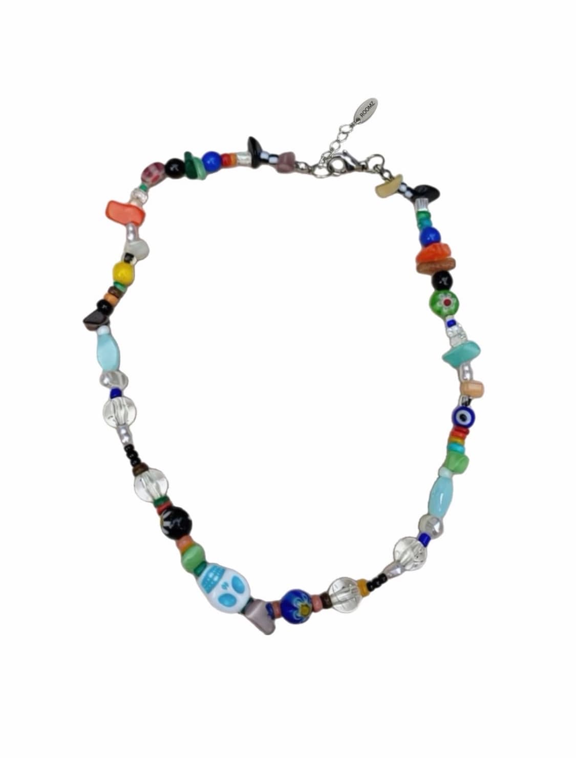 VINTAGE SKULL BEAD NECKLACE 빈티지 해골 비즈목걸이 상품이미지1