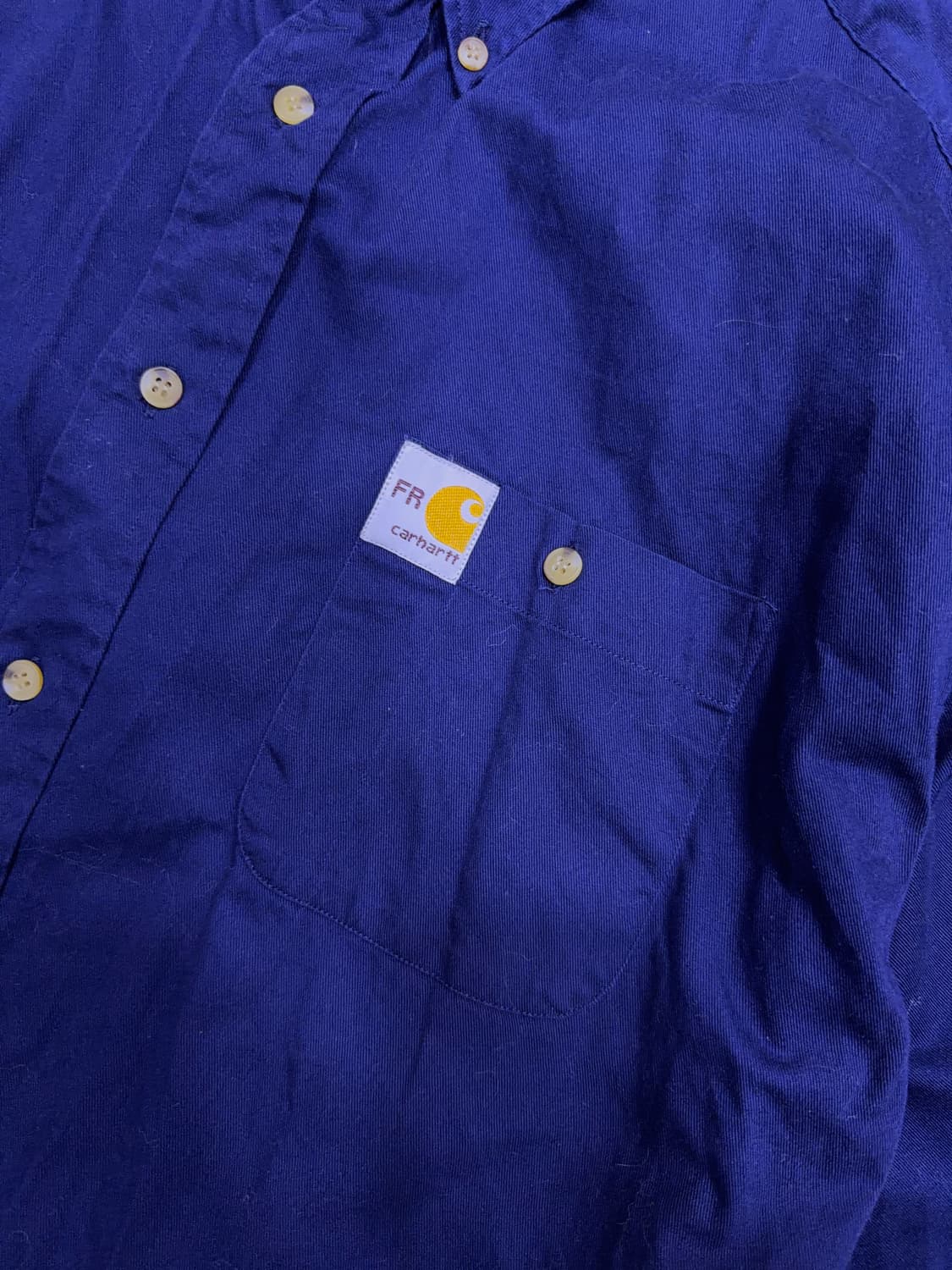 칼하트 리메이크 캐쥬얼 네이비 긴팔 셔츠 남방 XL 상품이미지4