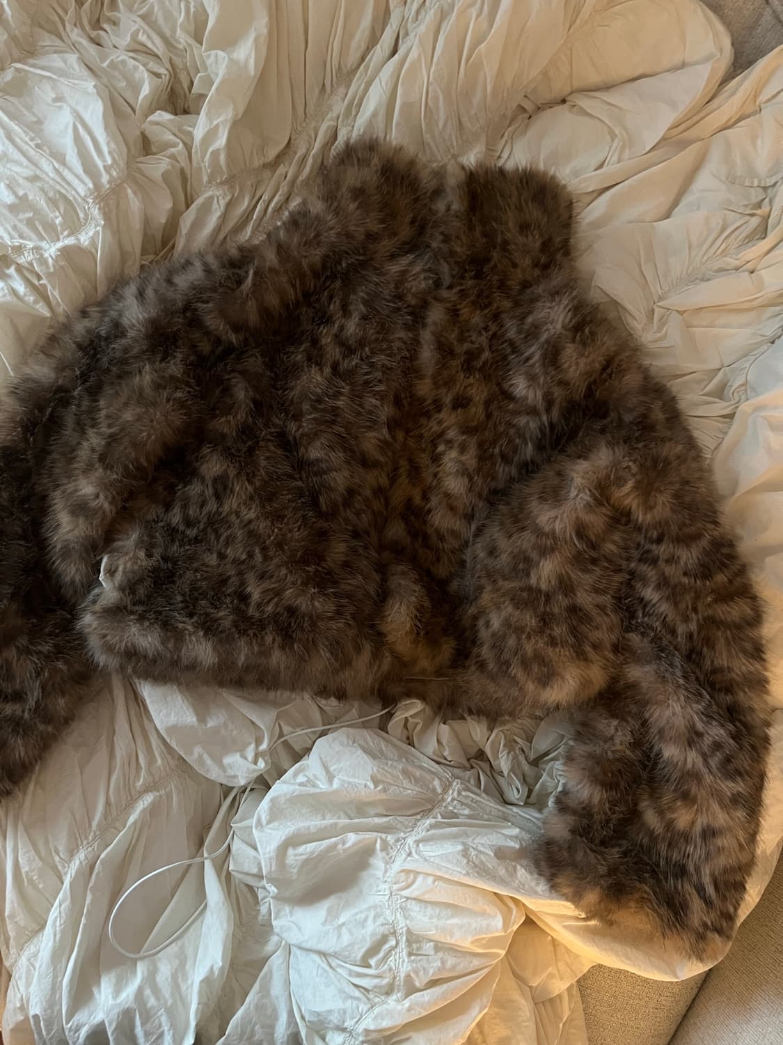 더기 호피 퍼자켓 상품이미지1