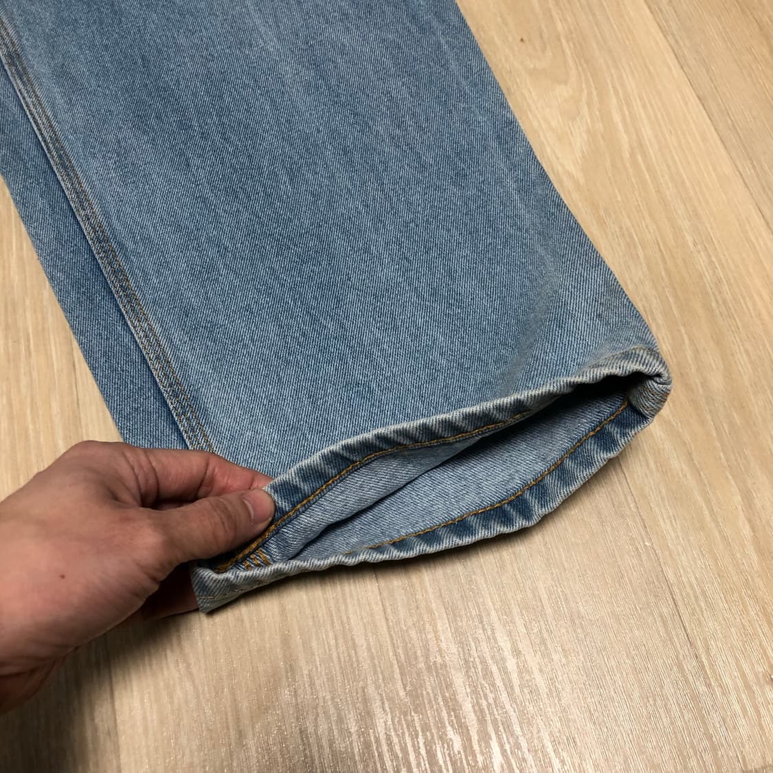 (34) 새상품 아웃스탠딩 OUTSTANDING 루즈핏 카펜터 팬츠 데님 상품이미지9