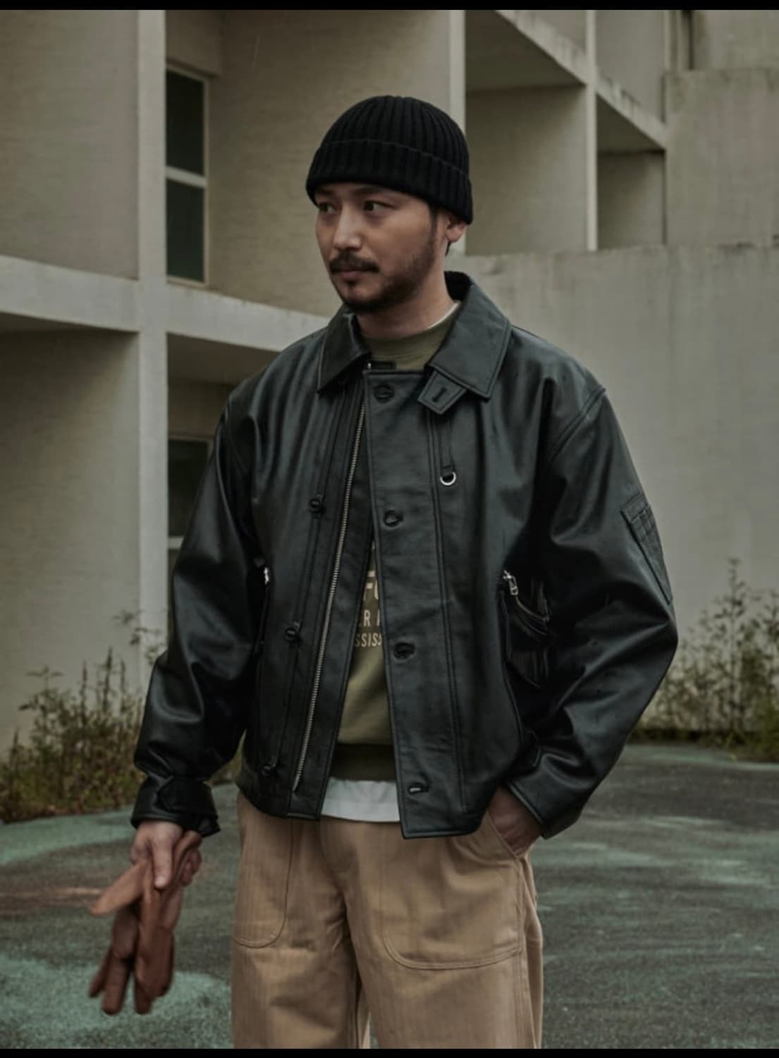 유니폼브릿지 MK3 램스킨 레더 자켓 상품이미지1