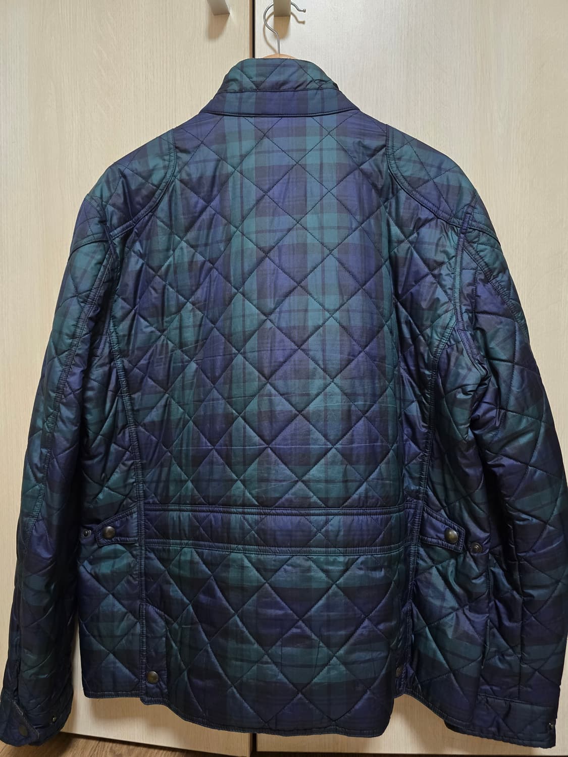 폴로 랄프로렌 바이커 퀼팅 자켓 L 블랙워치 (블랙와치) 상품이미지5