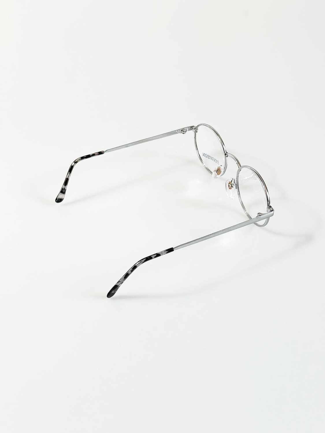 90s PANAVISION 실버 마블 라운드 콤비네이션 빈티지 안경 상품이미지4