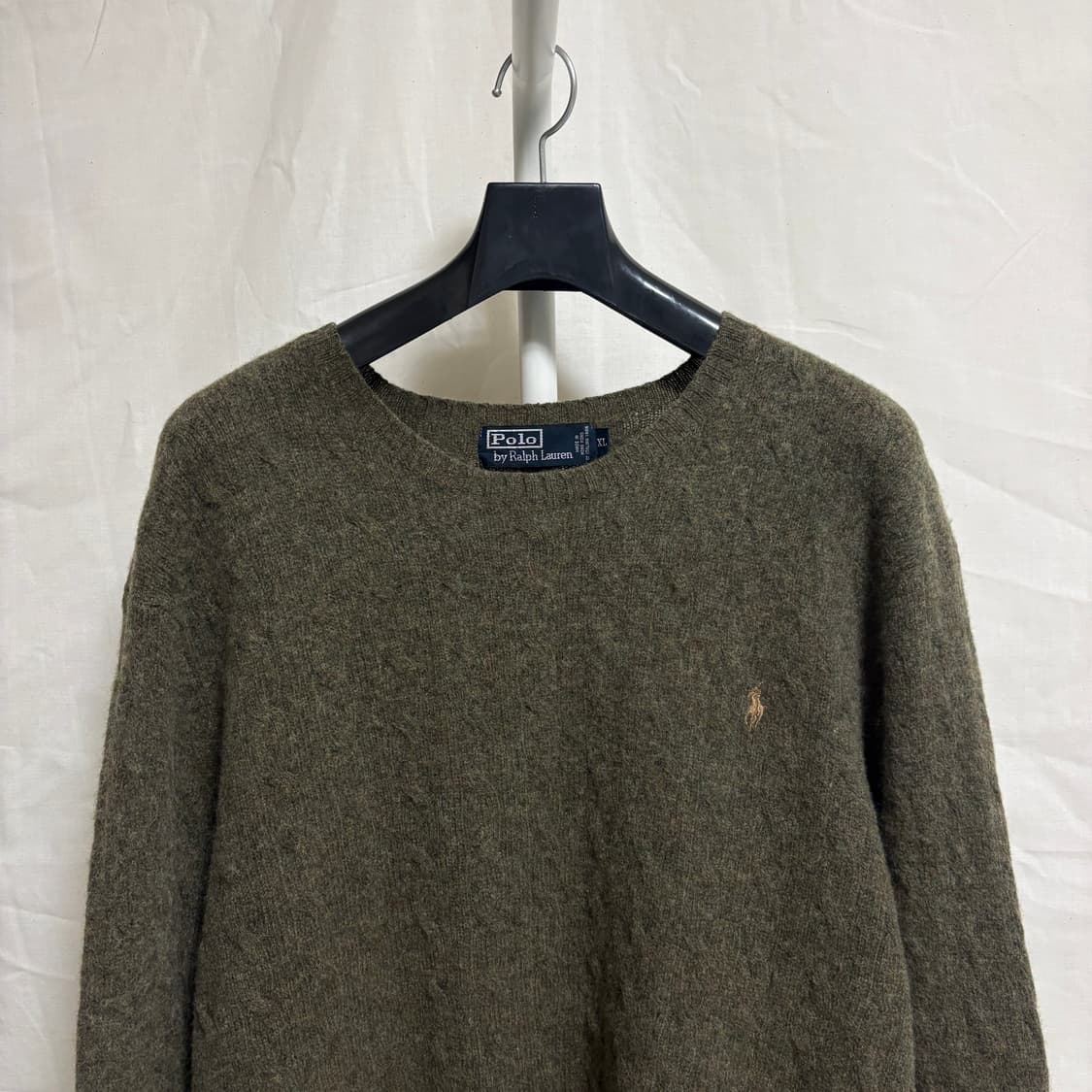 폴로 랄프로렌 램스율 케이블 니트 / 카키브라운, XL 상품이미지2