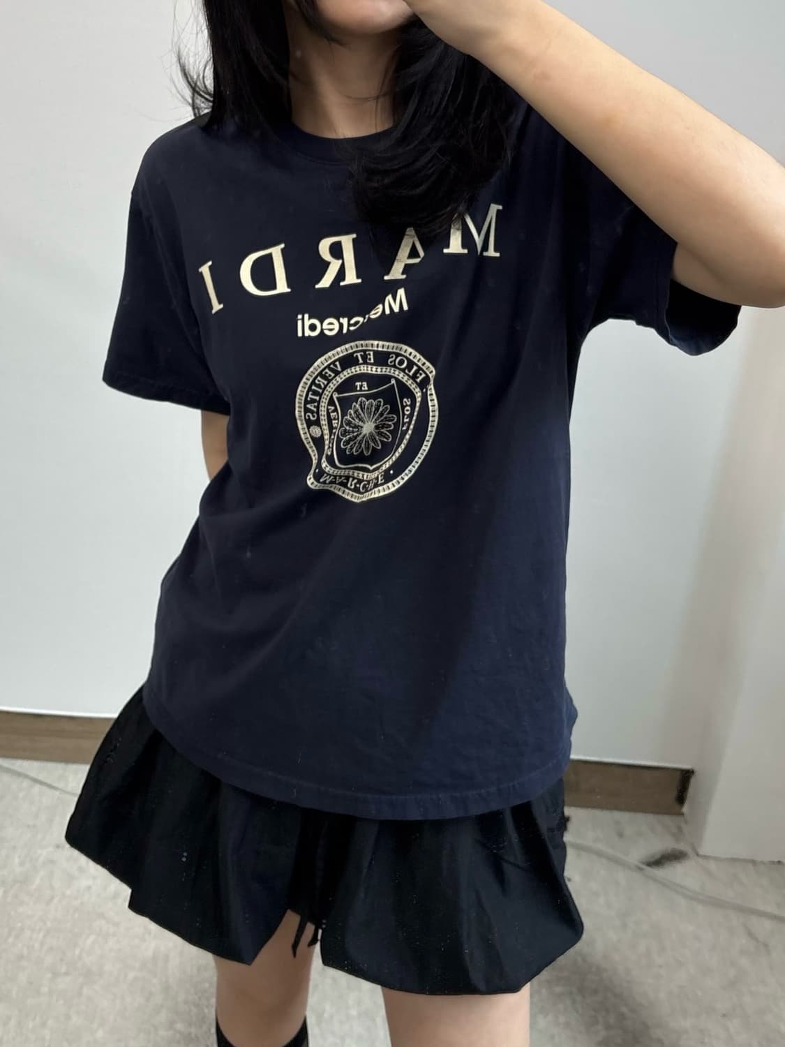 마르디메크르디 네이비 반팔 티셔츠 상품이미지1