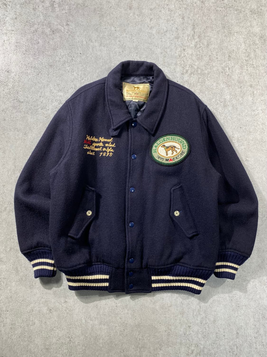 [M] 90s MAC KOBE 패치워크 울 바시티 자켓 상품이미지3