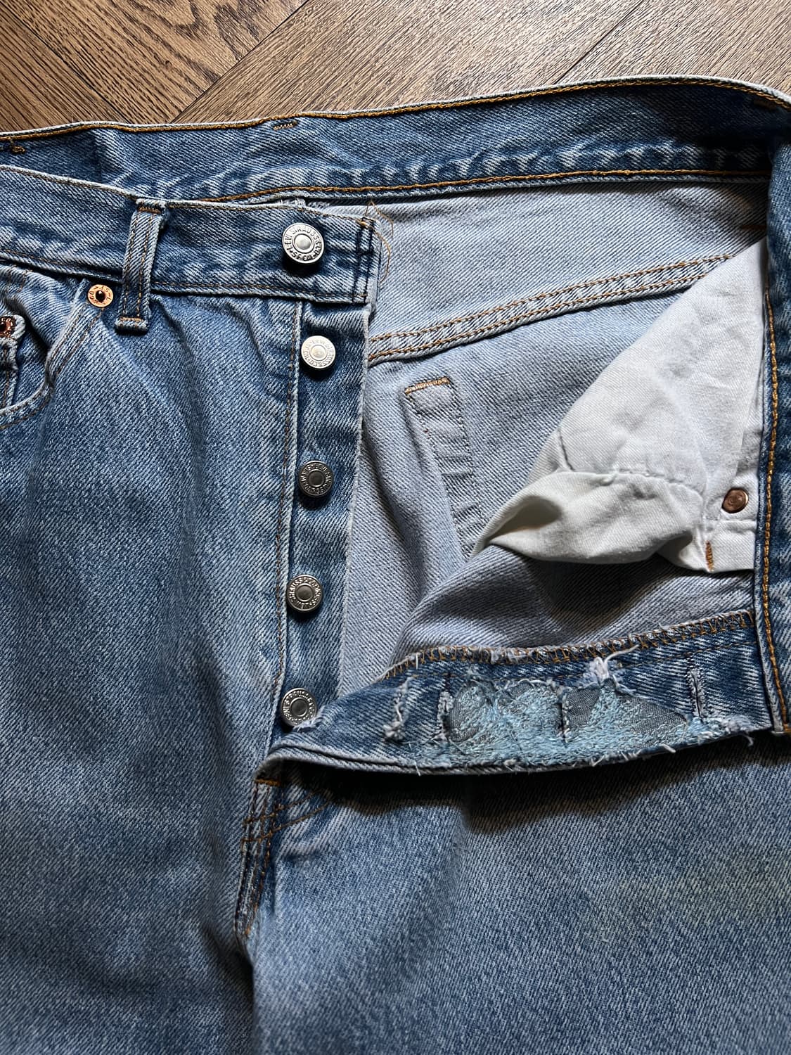 [34]90's 리바이스 501XX USA Made 데님 팬츠 S51 상품이미지3