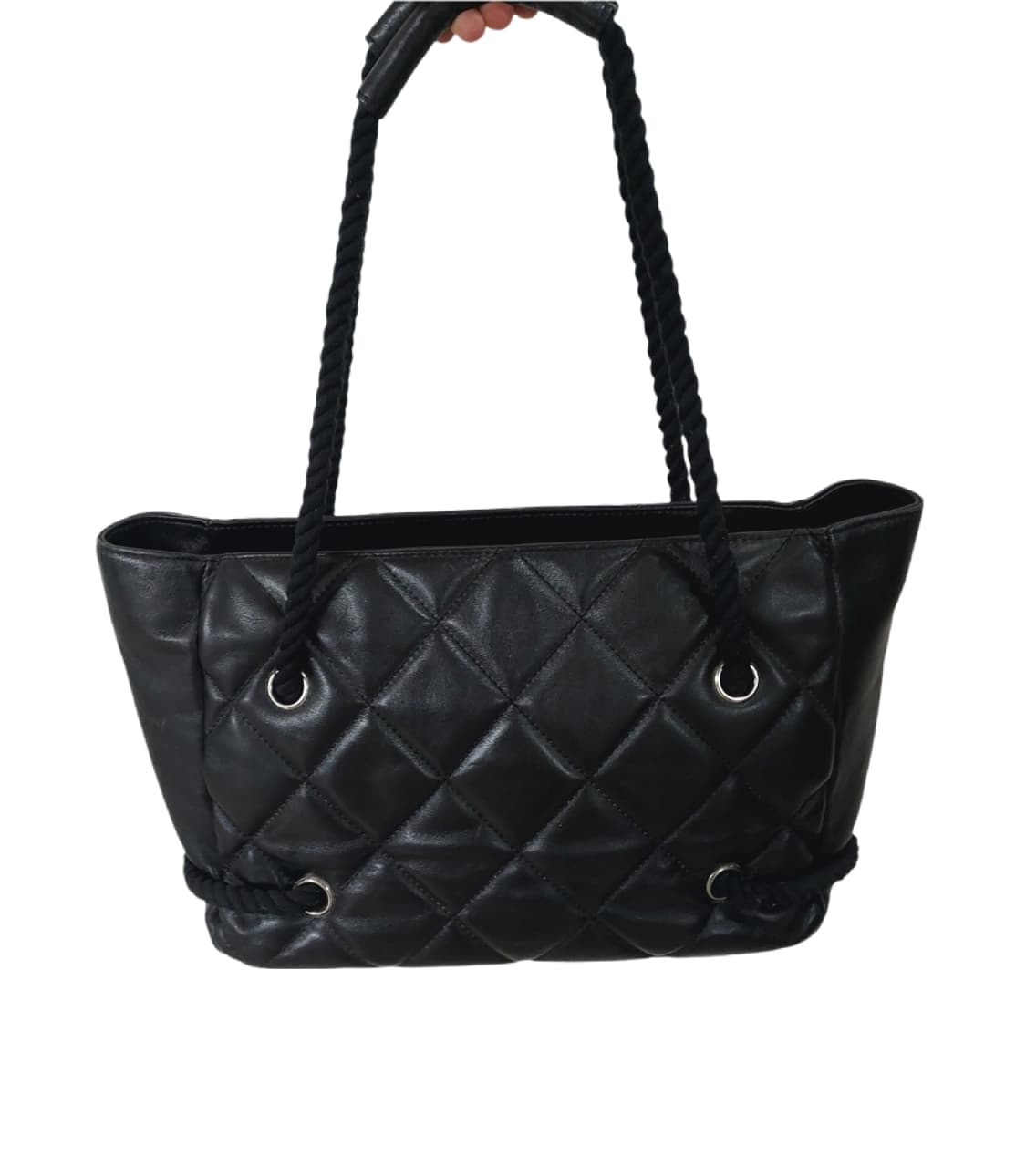 샤넬 빈티지 레어템 화이트 CC로고 숄더백 상품이미지3