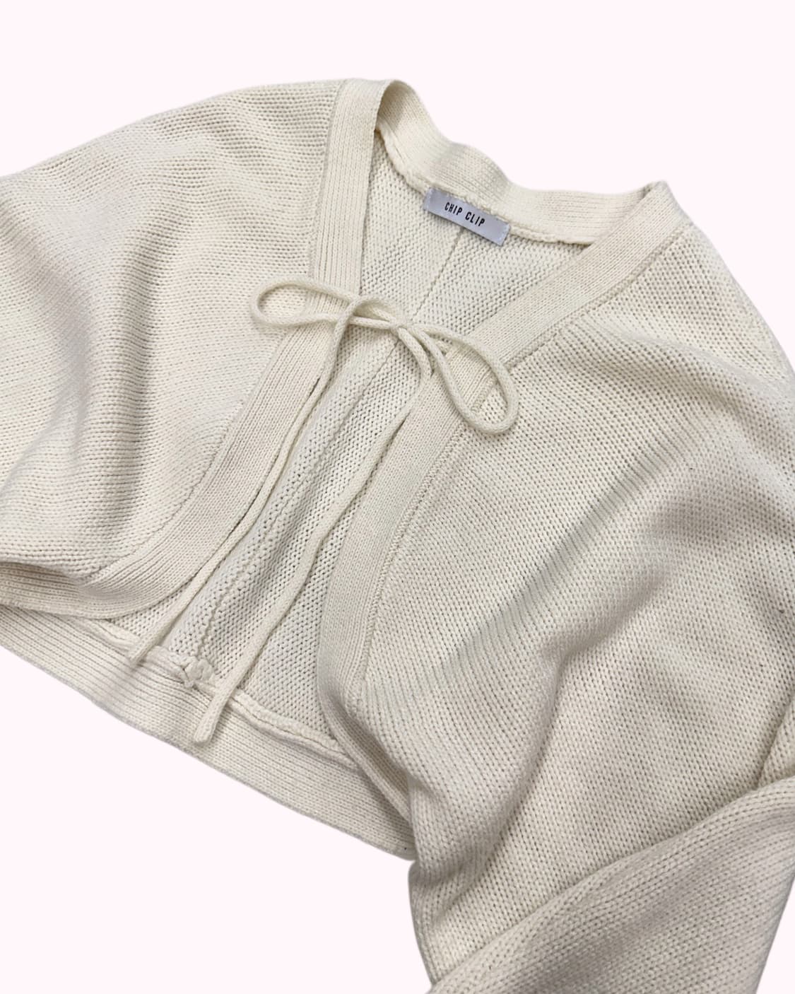 string ribbon crop cardigan 상품이미지2