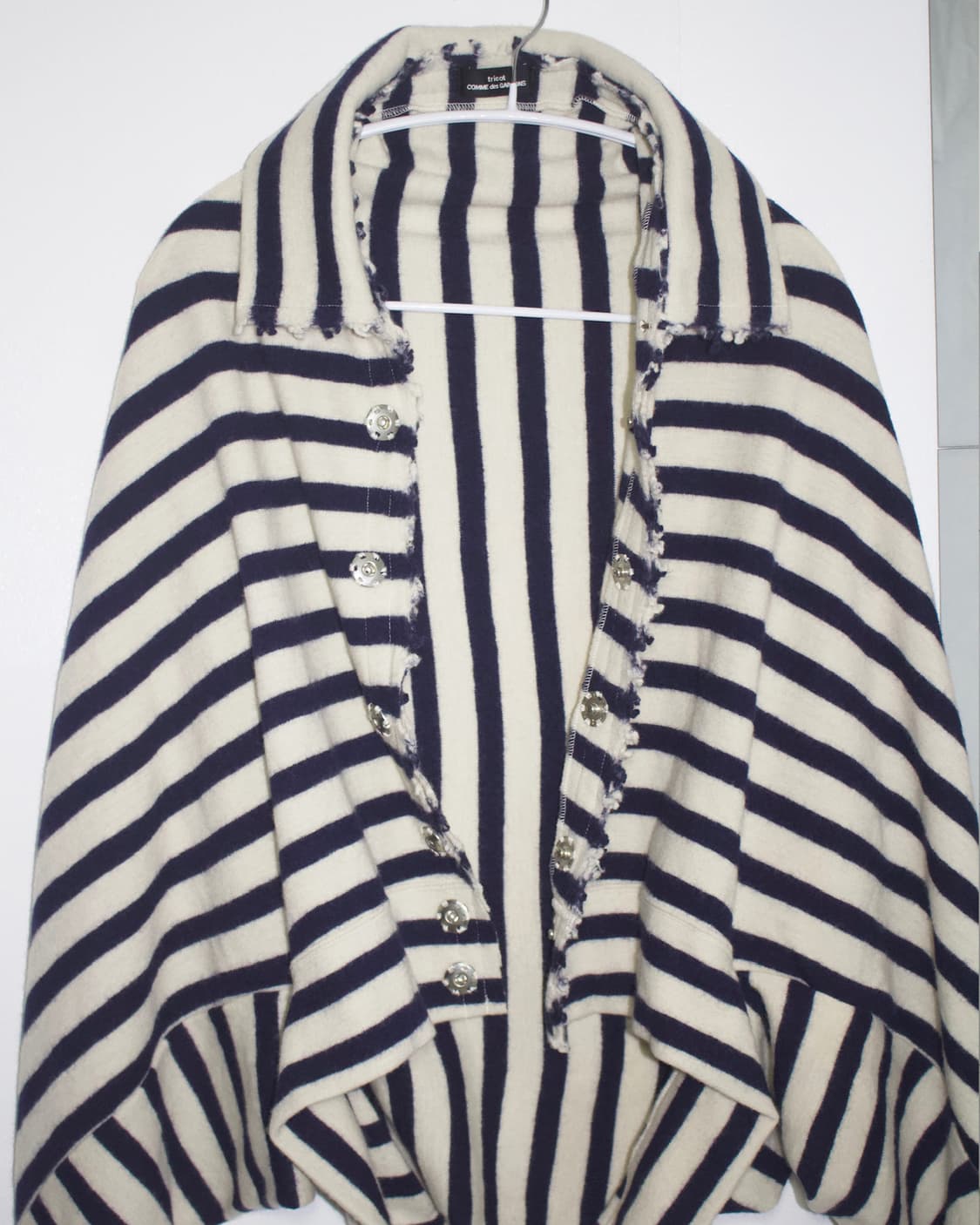 stripe wool cape coat 상품이미지6