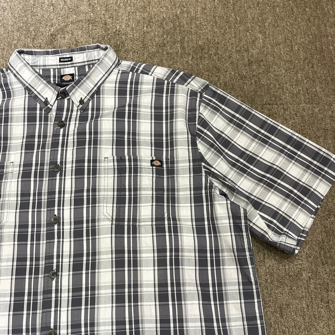 (2XL) Dickies 디키즈 체크 반팔 셔츠 상품이미지3