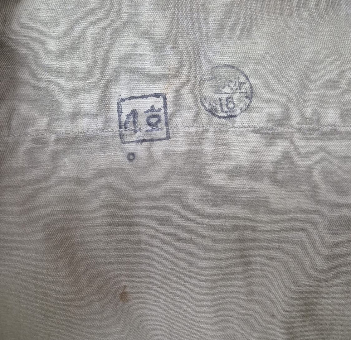 육군 구형 십자성부대 경리 정복 전투복 상의 카키 긴팔 셔츠 (S) 상품이미지10