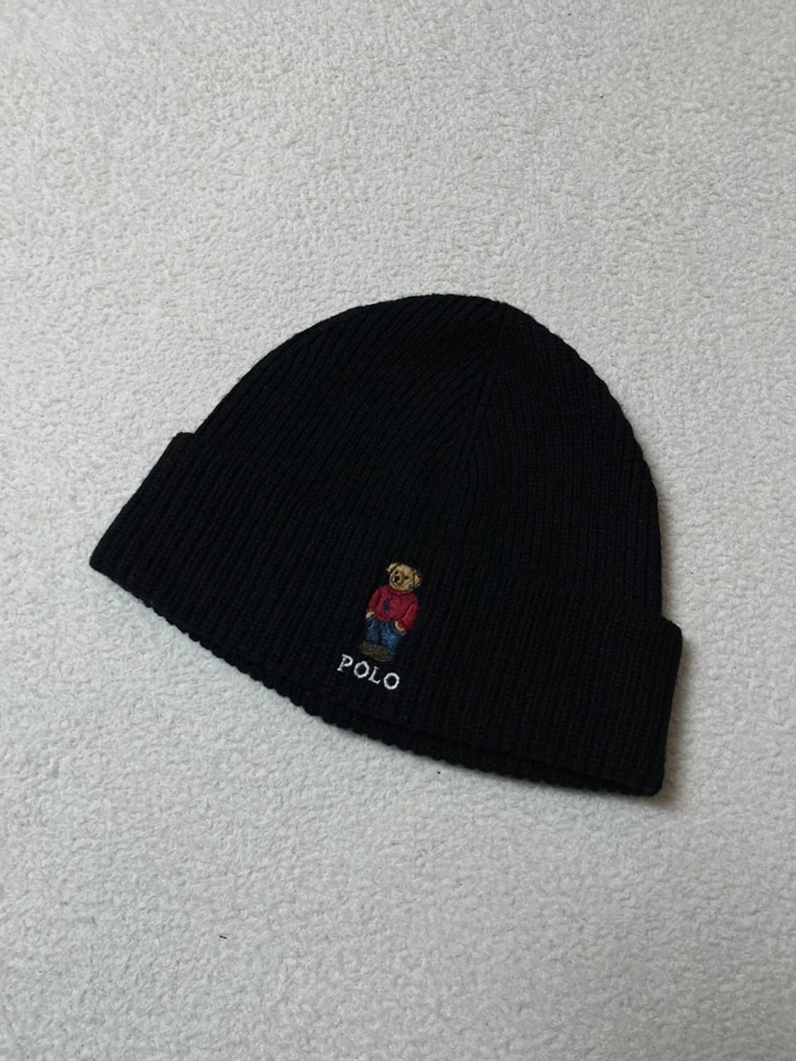 폴로 랄프로렌 시그니처 베어 블랙 비니 A1677 상품이미지1