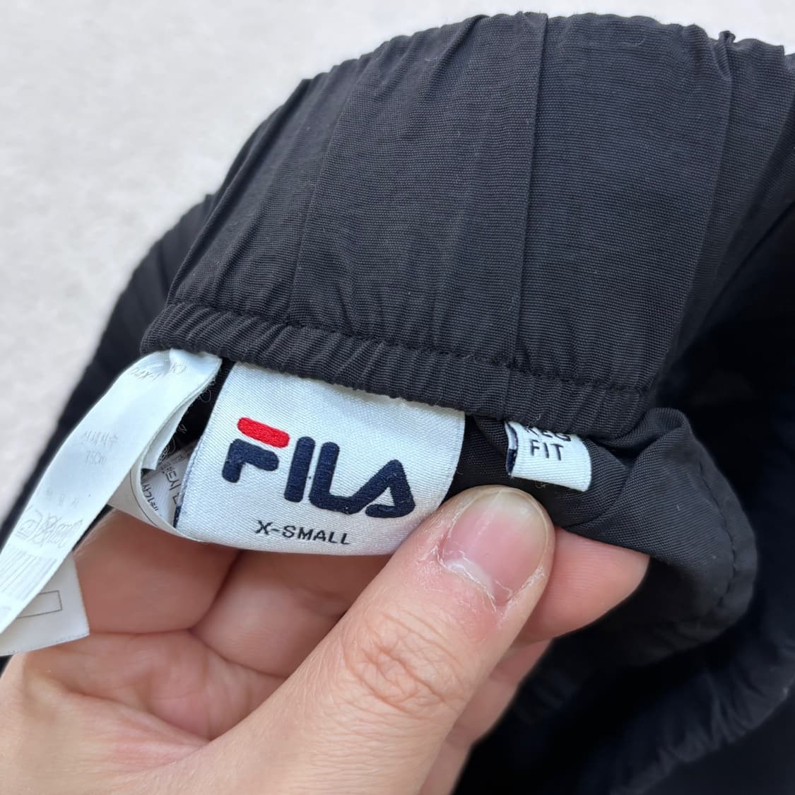 XS 휠라 로고 패치 벨트 반바지 0409E 상품이미지4