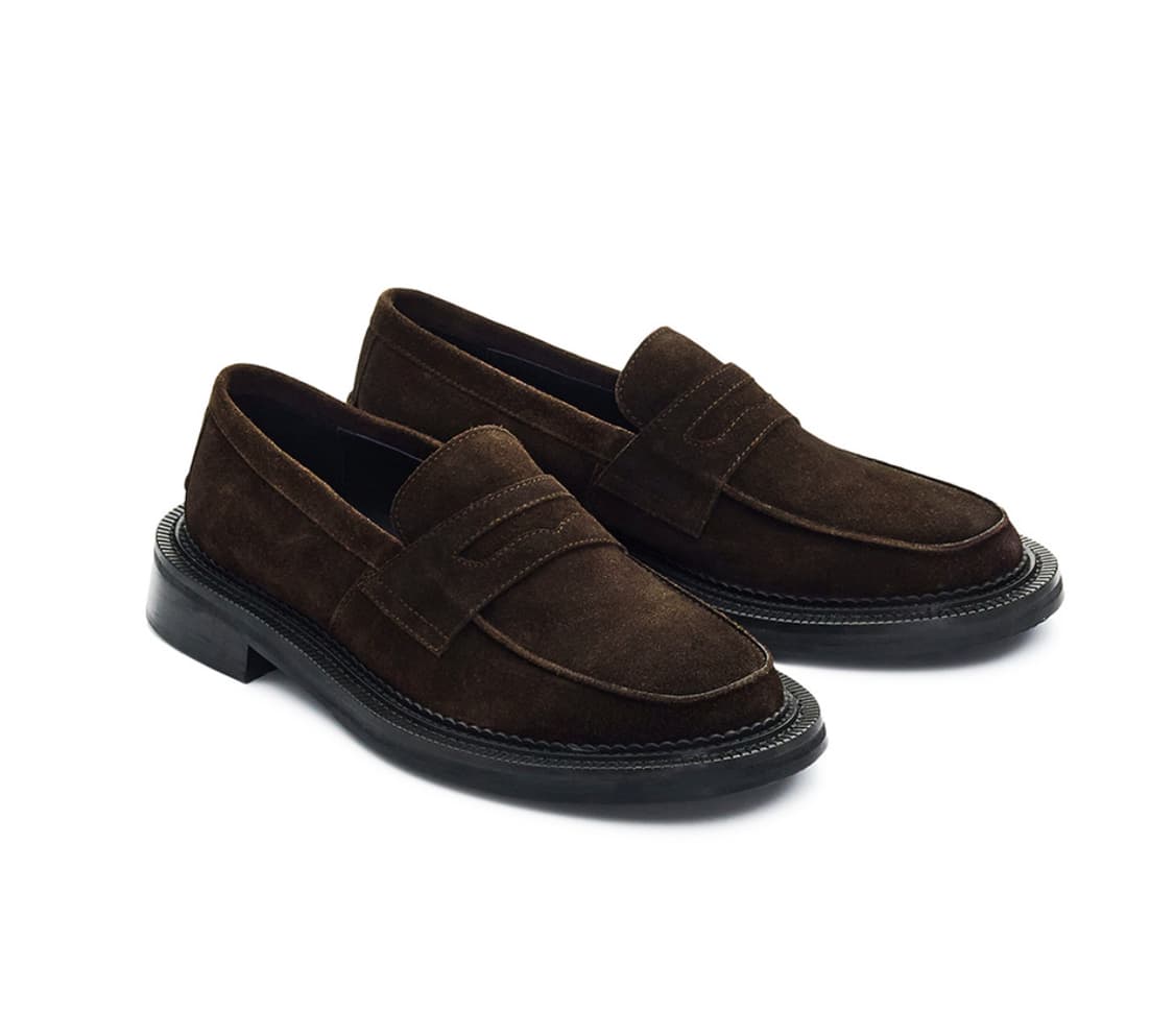 STU 24FW 오버솔 스웨이드 로퍼 / 브라운 / 41 size 상품이미지1