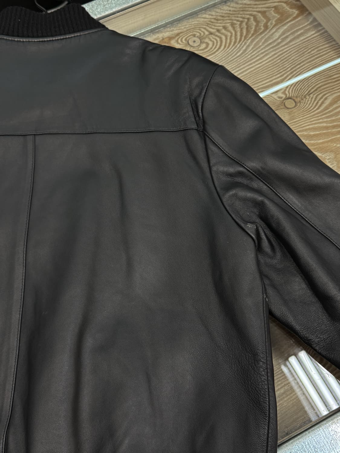 Chiffons 램 레더 봄버 자켓 상품이미지10