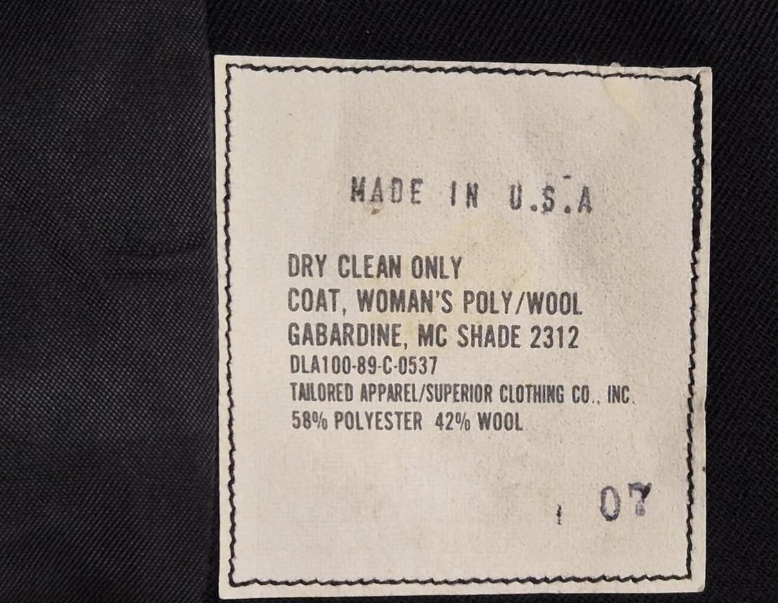 미해병대 여군용 정복 전투복 상의 자켓 상품이미지9