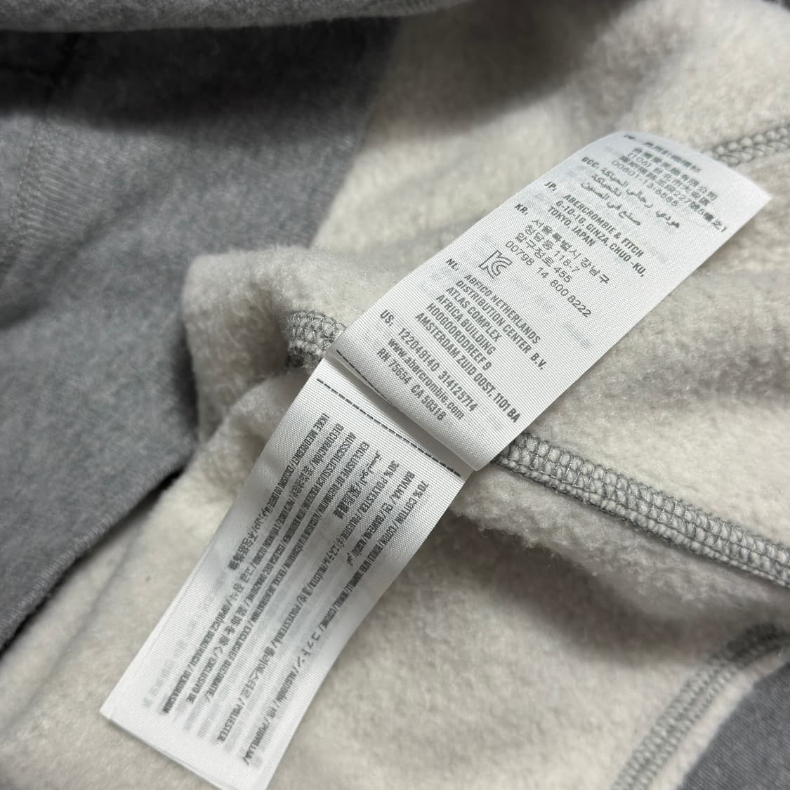 아베크롬비 그레이 블루 후드티 상품이미지6