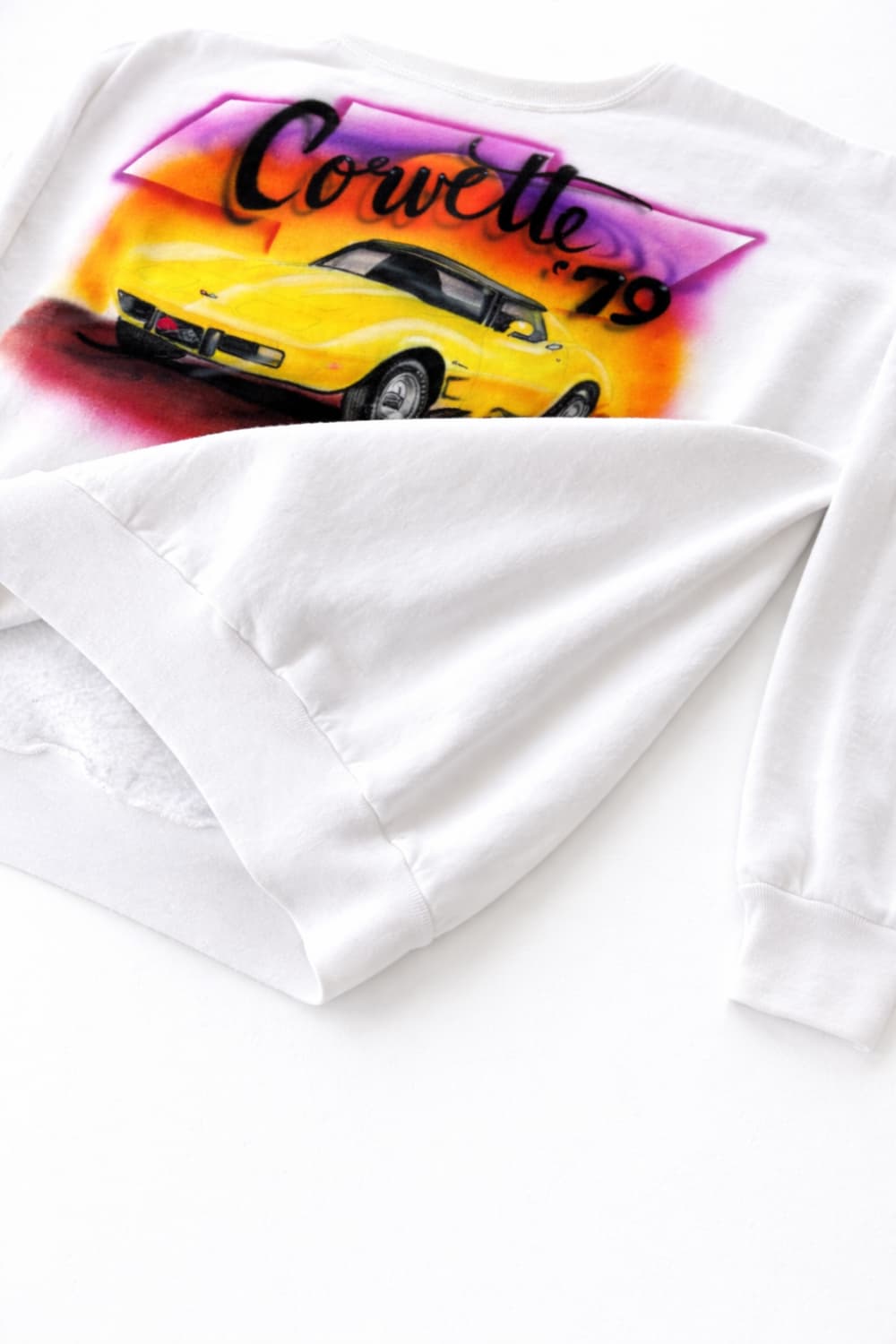 80s HANES 에어 브러쉬 스웻셔츠 L 상품이미지6