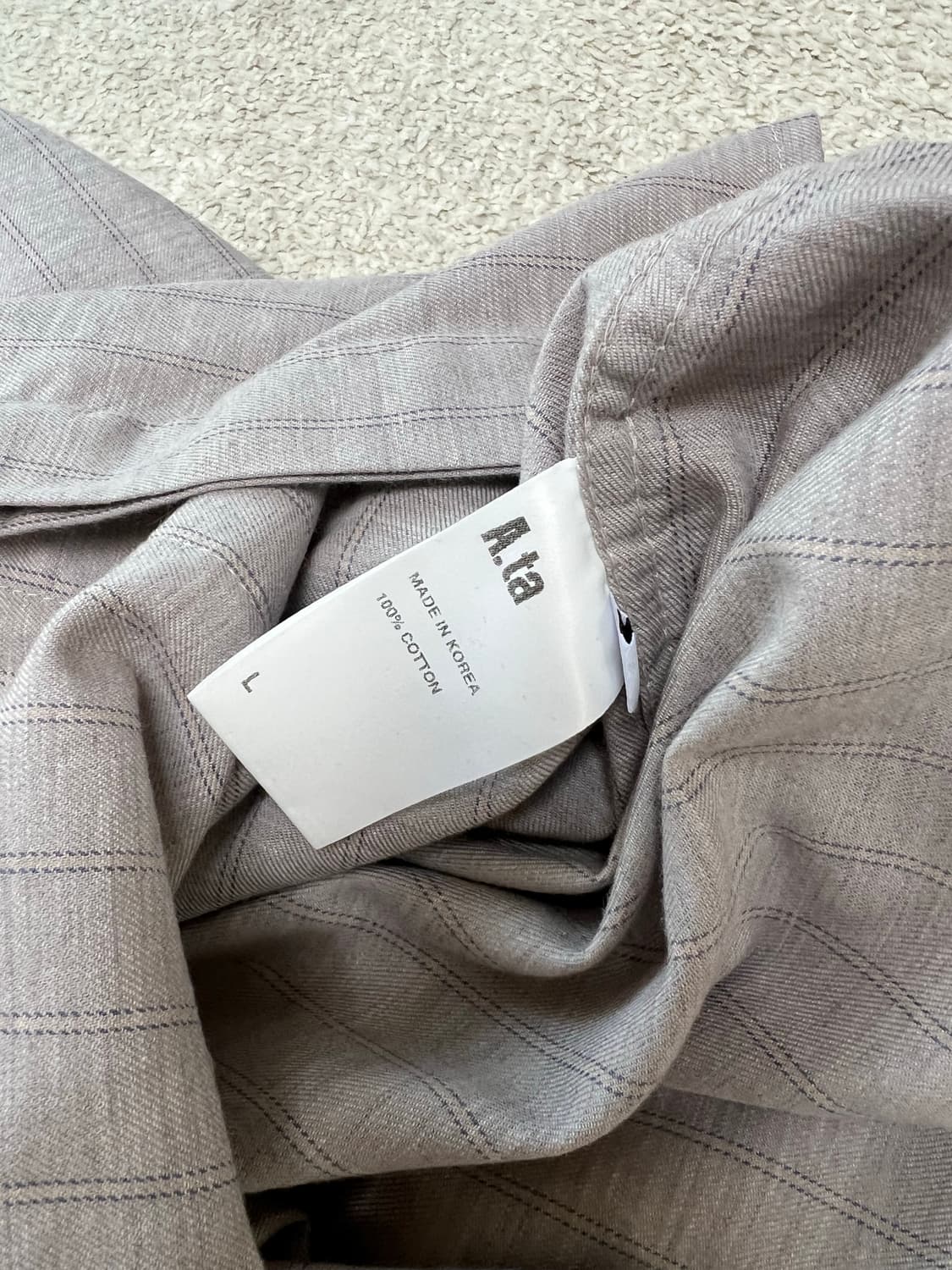 에이타 빈티지 심플셔츠 L 상품이미지3