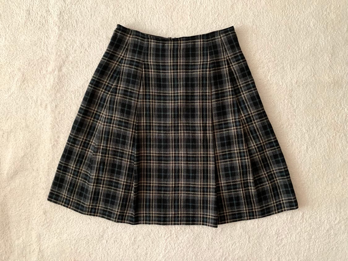 콤사이즘 체크 스커트 상품이미지1