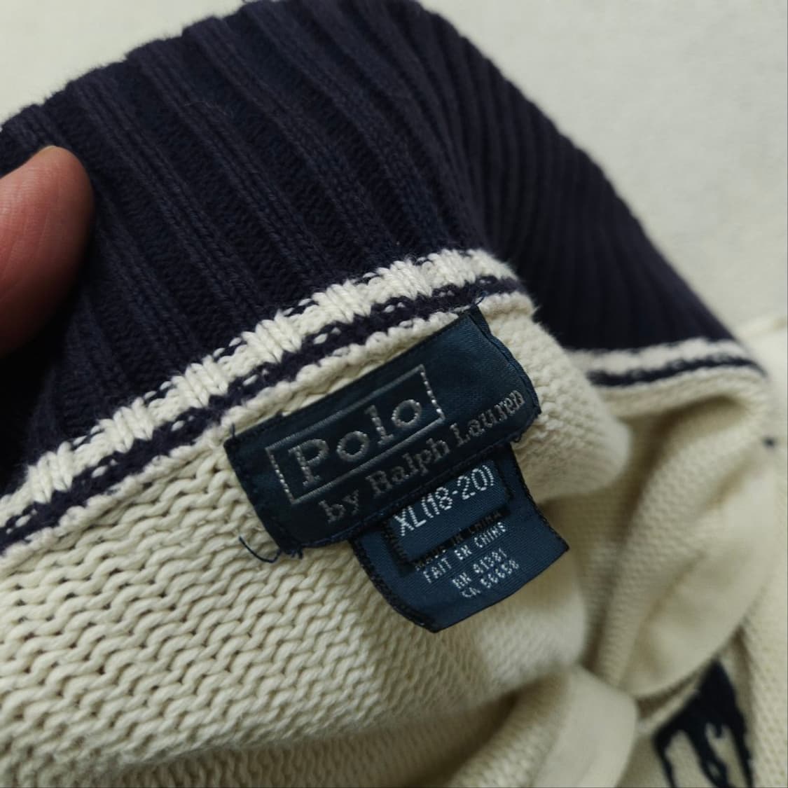 폴로 랄프 로렌 빅포니 니트 집업 XL18-20 상품이미지5