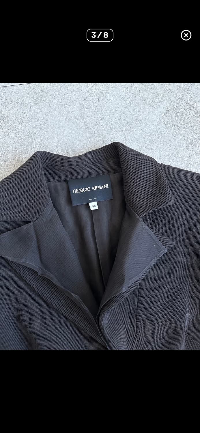 조르지오 아르마니 아카이브 실크 쉬폰 레이어드 블레이저 상품이미지3